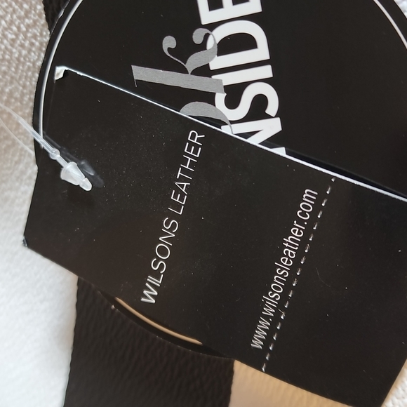 Wilson's Leather Black Rivet Gabby Tote, Black/White NWT - Picture 10 of 12